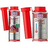 Liqui Moly Super Diesel Additiv 250ml & Diesel Fließ Fit K 1 Liter I Schutz vor Ablagerungen & bis zu 31° Kälte I Winterzusatz für Diesel | W