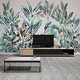 XLMING Handgemalte Wald Tiere Pflanzen Schlafzimmer Sofa Wohnzimmer Tv Hintergrund Wand 3D Tapete-430cm×300