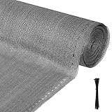 Izrielar Zaunblende 1 x 25 m, Sichtschutz für Zaun & Balkongeländer, Schattiernetz Gartenzaun, Schattennetz, 150g/㎡ HDPE Gewebe Netz mit Kabelbinder, UV-stabilisiert, Wetterfest, Eißfest,