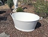 N.N. Zinkwanne oval Wanne 70L verzinkt u. pulverb