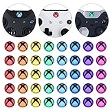 eXtremeRate Home Guide Button Mod Stickers Set für Xbox Series X/S, Xbox One Elite V1/V2, Xbox One S/X, Xbox One Standard Controller mit Tool Set-40 Stück in 8 Farb