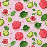 HEKO PANELS Stoff Oxford Wasserdichte Meterware Canvas Polyester Stoff Zum Nähen Nähstoffe Dekostoffe Wasserabweisend Blickdicht Obst 1 Meter 155 x 100