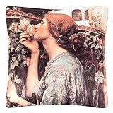VON LILIENFELD Kissen Kunst Motiv John W. Waterhouse My Sweet Rose Dekokissen 40 x 40 cm Sofakissen Deko Haus Wohnzimmer Kissenbezug mit Füllung beidseitig Bedruck