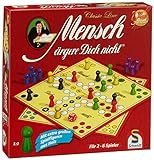 Schmidt Spiele 49330 Classic Line, Mensch ärgere Dich Nicht, mit extra großen Spielfiguren aus Holz, FFP, 2 bis 6 Spieler, b