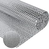 Doppelseitige Aluminiumfolie Isolierung, 150cm X 2.5m Reflektierende Isolierungsfolie Blatt, Perfekte Wärmehaltung Isolierplatte geeignet für Fahrzeuge, Dächer, Fenster, Rohre usw