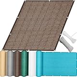 QINLIQIN Balkonbespannung 2.5 x 4 m Zaunblende Sichtschutz Blickdichte Windschutz Und Uv-Schutz mit Befestigungsschnur Kabelbinder für Wohnungsgeländer, B