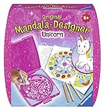 Ravensburger Mandala Designer Mini Unicorn 29704, Zeichnen lernen für Kinder ab 6 Jahren, Zeichen-Set mit Mandala-Schablone für farbenfrohe M