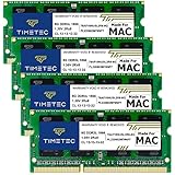 Timetec 32GB KIT(4x8GB) kompatibel für Apple iMac Ende 2015(27 Zoll mit Retina 5K Display) DDR3L 1867MHz/1866MHz PC3L-14900 2Rx8 CL13 1.35V 204 Pin SODIMM Speichermodul MAC RAM Upgrade für iMac 17,1
