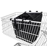achilles Easy-Shopper Alu, Faltbare Einkaufswagentasche, Einkaufstasche passend für alle gängigen Einkaufswagen, schwarz, 33x50x38