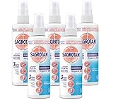 Sagrotan Hygiene Pumpspray – Desinfektionsmittel für Textilien und Oberflächen im Haushalt – 5 x 250