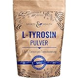 Tyrosin Pulver - 500g Pulver - 1,5g L-Tyrosin Pulver Pro Tagesdosierung - Mit Extra Messlöffel - Eigene Produktion - L Ty