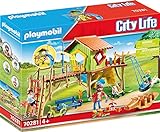 PLAYMOBIL City Life 70281 Abenteuerspielplatz mit Kletterwand, Reifenschaukel und Rutsche, Ab 4 J
