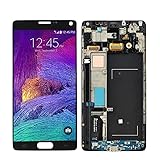 SHOWGOOD 5,7 Zoll LCD für Samsung Galaxy Note 4 Display mit Rahmen AMOLED SM-N910A N910F N910C LCD Touchscreen Teile (TFT Schwarz ohne Rahmen)