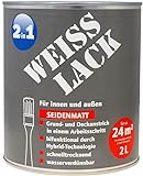 Wilckens Weisslack 2in1 seidenmatt wasserbasiert 2 L