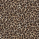 HEKO PANELS Stoff Oxford Wasserdichte Meterware Canvas-Stoff Polyester Stoff Zum Nähen Nähstoffe Dekostoffe Wasserabweisend Blickdicht Leopard Tupfen 1 Meter 155 x 100