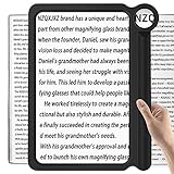 NZQXJXZ 30X 5X Leselupe für Senioren Groß, Große und Leichte Lupe, Bieten Volle Buchseite Sichtbereich, Perfekte Handheld Lupe für das Lesen von Kleinen Drucke und Low Vision, Schw