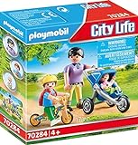 PLAYMOBIL City Life 70284 Mama mit Kindern, ab 4 J