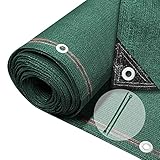 VOUNOT® Zaunblende 1.5×10m, Sichtschutz Zaun 230 g/m² HDPE Schattiernetz, Windschutz UV-resistent Reißfest, 95% Beschattungsgrad, mit Löcher und Kabelbinder, Grü