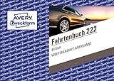 AVERY Zweckform 222 Fahrtenbuch für PKW im 15er-Pack vom Finanzamt anerkannt, A6 quer, 80 Seiten insgesamt 390 Fahrten, für Deutschland und Österreich zur Abgrenzung privater/geschäftlicher F