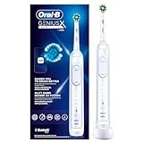 Oral-B Genius X Elektrische Zahnbürste/Electric Toothbrush, 6 Putzmodi für Zahnpflege, künstliche Intelligenz & Bluetooth-App, Geschenk Mann/Frau, Designed by Braun, weiß