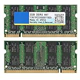 2 GB DDR2 667 MHz Laptop-Speicher RAM für /, Hochgeschwindigkeitsbetrieb, Stabile Leistung mit Integrierten Hochwertigen Chips, Langlebige Schaltungsmodulp