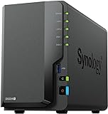 Synology DS224+ 2-Bay Diskstation NAS (Intel Celeron J4125 4-Core 2.0 GHz 2GB DDR4 RAM 2xRJ-45 1GbE LAN-Port) 12 TB Bundle mit 2 x 6 TB Synology Plus-Serie HDDs (HAT3300-6T)