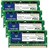 Timetec 32GB KIT (4x8GB) kompatibel für Apple DDR3L 1600MHz PC3L-12800 CL11 für iMac (Mitte 2011, Ende 2012, Ende 2013, Ende 2014 Retina 5K, Mitte 2015 Retina 5K) SODIMM Speichermodul MAC RAM Upg