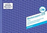 AVERY Zweckform 1310 Wochenrapport (A5 quer, mit 2 Blatt Blaupapier, von Rechtsexperten geprüft, für Deutschland und Österreich zur wöchentlichen Dokumentation der Arbeitsleistung, 100 Blatt) weiß
