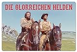 Blechwarenfabrik Braunschweig Bud Spencer & Terence Hill Blechschild - Die Glorreichen Helden - 20x30 cm 300/T004