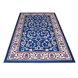 WEBTAPPETI Klassischer Teppich, preiswert, Hellblau – pflegeleicht und sehr strapazierfähig Royal Shiraz 2079-Light Blue 200 x 300