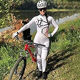 Frauen Radfahren Jersey Triathlon eng Radfahren Jumpsuit Langarm Hosen Fahrrad Sport Laufen Skinsuit-Sets (Color : 144, Size : M)