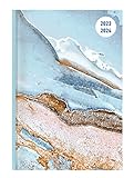 Collegetimer Blue Marble 2023/2024 - Schüler-Kalender A5 (15x21 cm) - Marmor - Day By Day - 352 Seiten - Terminplaner - Notizbuch - Alpha Edition (Collegetimer A5 Daily)
