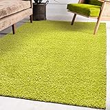 Impression Wohnzimmerteppich - Hochwertiger Öko-Tex zertifizierter Flächenteppich - Solid Color Teppich Hellgrün - Größe 60x110