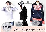 Alvine Sweater Kleid und Rock in 14 Größen 32-58 Schnittmuster und Nähanleitung [Download]